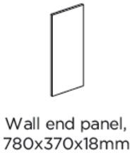 780X370X18MM END PANEL - PORTER