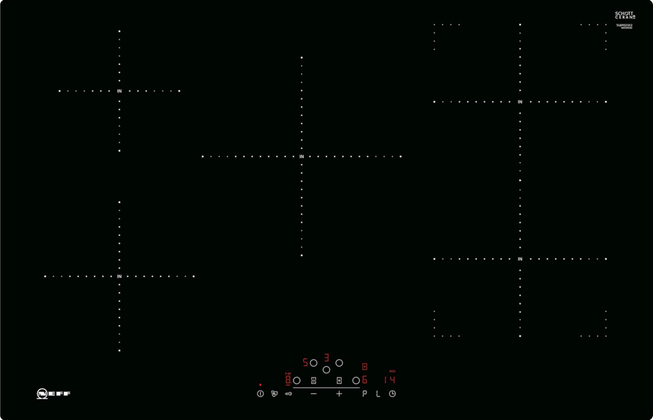 N50 NEFF 80CM 5 BURNER INDUCTION HOB