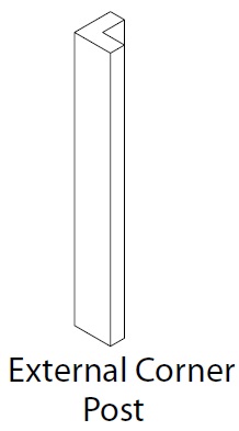 EXTERNAL CORNER POST 2400X46MM VIVO MATT