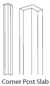 INTERNAL CORNER POST 720X70MM VIVO MATT