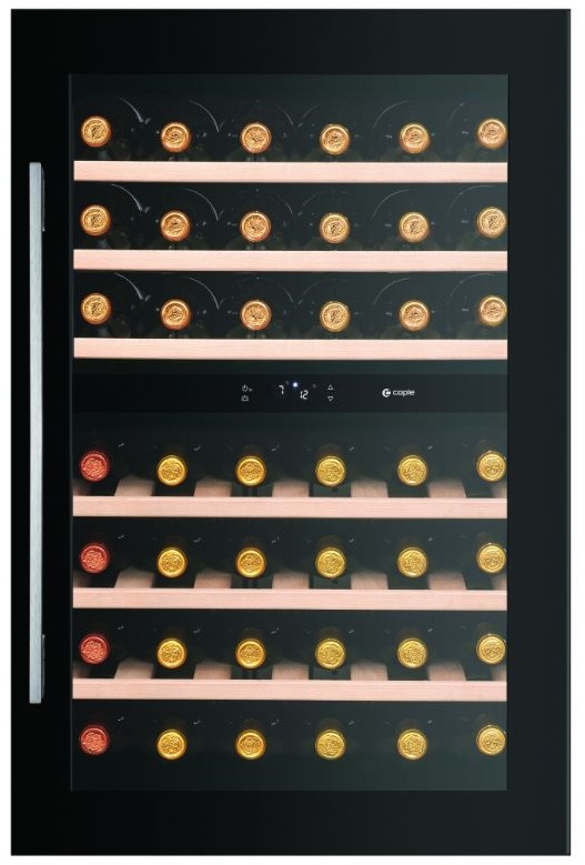 CAPLE IN-COULMN WINE CABINET 2 ZONES BLACK