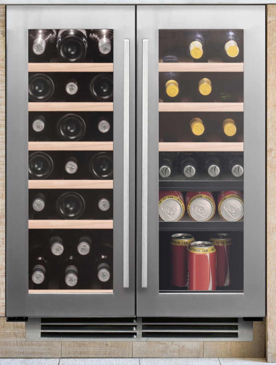 CAPLE UNDER COUNTER WINE COOLER 600MM 2 ZONES S/S